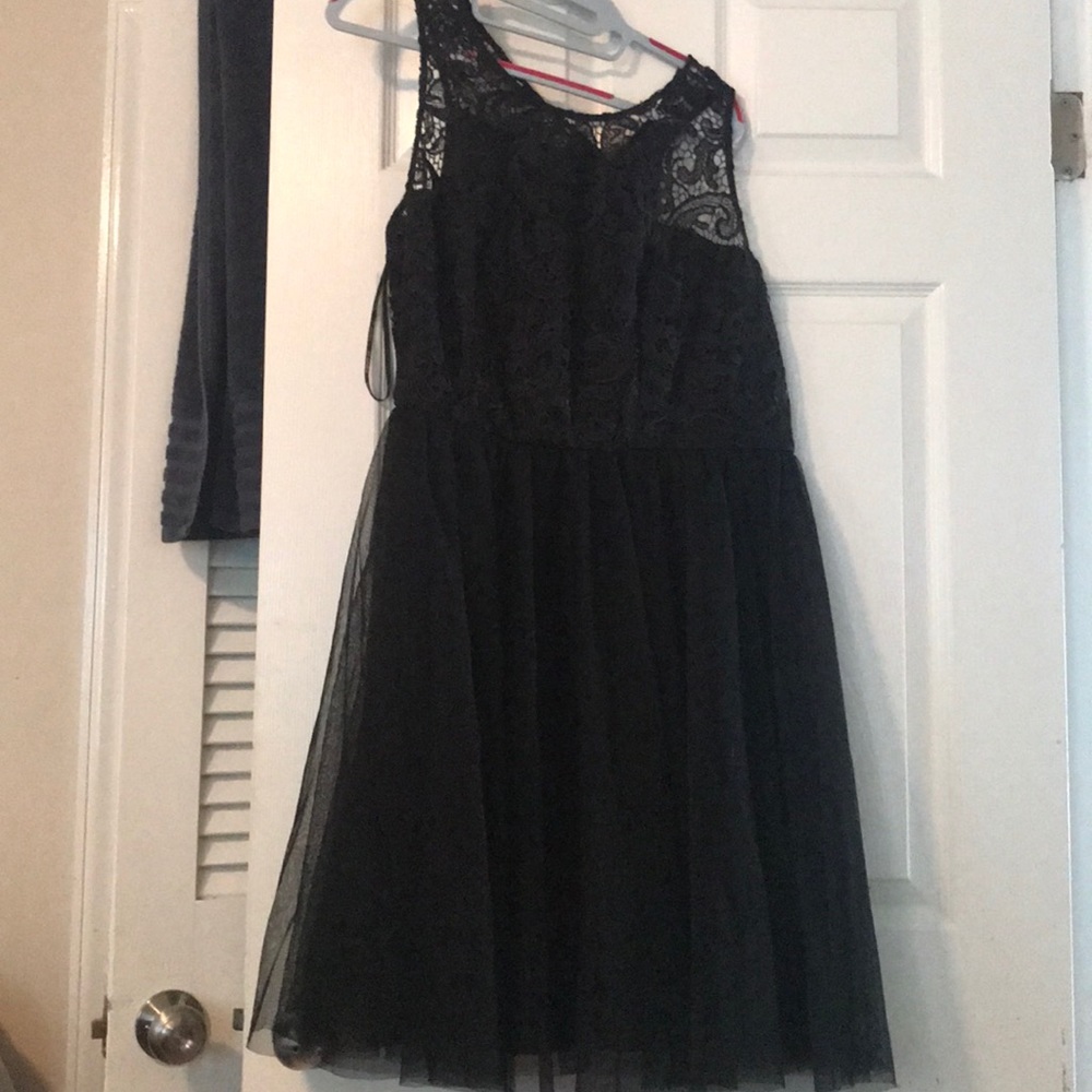 Black tulle/lace party dress 2X
